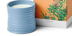 bougies parfumées fleur aromathérapie rouge bleu moderne boîte cadeau ambiance maison