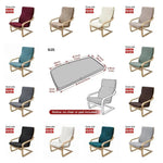 housse fauteuil feuilles moderne polyester coton extensible amovible anti poussière lavable verte rouge noir