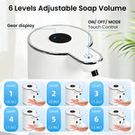distributeur savon automatique blanc noir tactile hd écran mousse liquide rechargeable usb