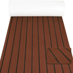 tapis sol auto adhésif eva gris marron bleu marine rayures horizontales moderne yacht bateau
