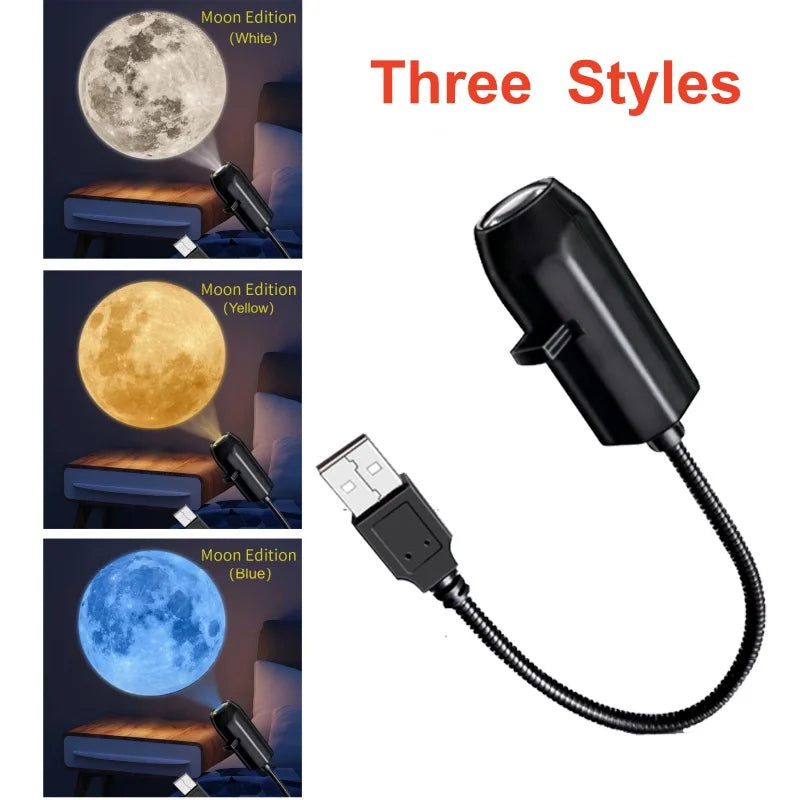 projecteur lumineux usb noir moderne clips câble led veilleuse chambre fenêtre decoration murale