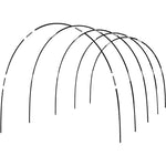 structure serre métal noir transparent moderne clips tiges support jardin agriculture