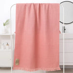 serviette bain coton géométrique rapide moderne multicolore grande taille bleu marine gris rose vert
