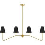 Suspension lumineuse moderne tissu noir blanc abat jour simple minimaliste