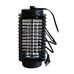 lampe anti moustiques electrique noir moderne barreaux horizontaux 22cm hauteur 10.5cm diametre