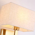 lampe murale moderne or beige tissu texture fine cordon interrupteur led 220v 110v