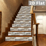 autocollants escalier imitation pierre gris moderne décoration intérieure 13 pièces 100cm