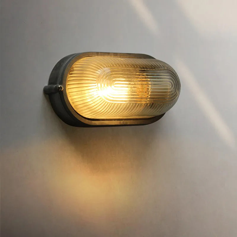 lampe murale moderne vintage gris métallisé doré rayures horizontales e27 led 220v 110v 90