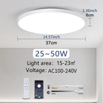 plafonnier led moderne blanc éclairage cuisine télécommande app interrupteur mural flux lumineux élevé