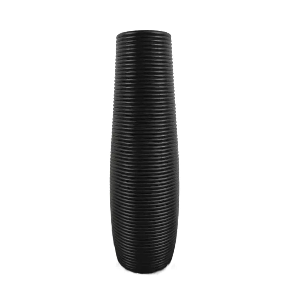 vases modernes plastique rayures diagonales blanc noir rouge vert gris