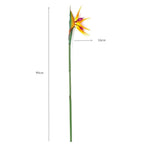 plantes artificielles oiseau paradis bouquet fleurs vert jaune orange rouge moderne décoration intérieur maison