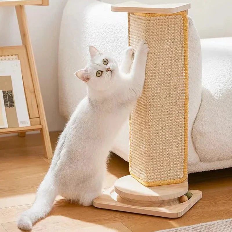 tapis gratter chat sisal naturel horizontal protection canapé tapis beige clair blanc moderne minimaliste