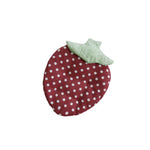 coussin protection tasse moderne pois blanc feuille verte rouge blanc rose