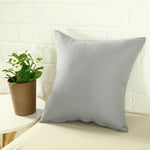 taies d'oreiller 40x40cm polyester couleur unie moderne maison salon chambre famille