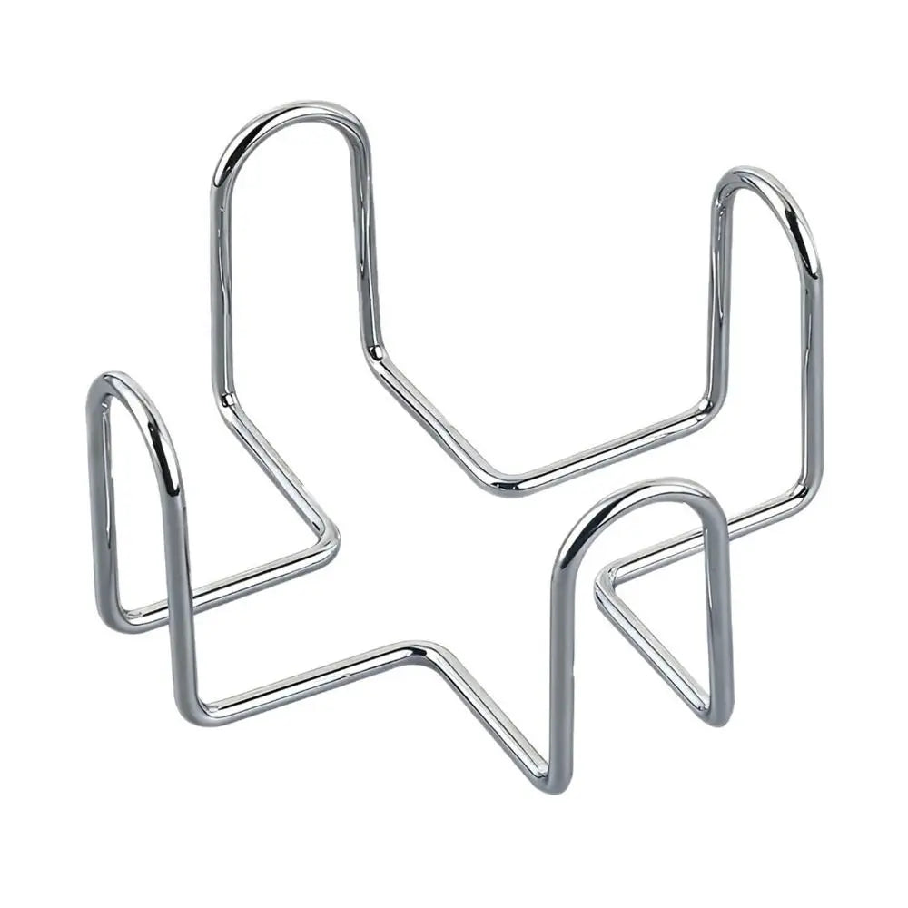 support gobelets bois naturel métal chromé moderne minimaliste clips métalliques positions économie espace rangement