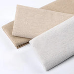 tissu coton lin beige clair résistant déchirure texture tissée simple rustique 135cm largeur tissu
