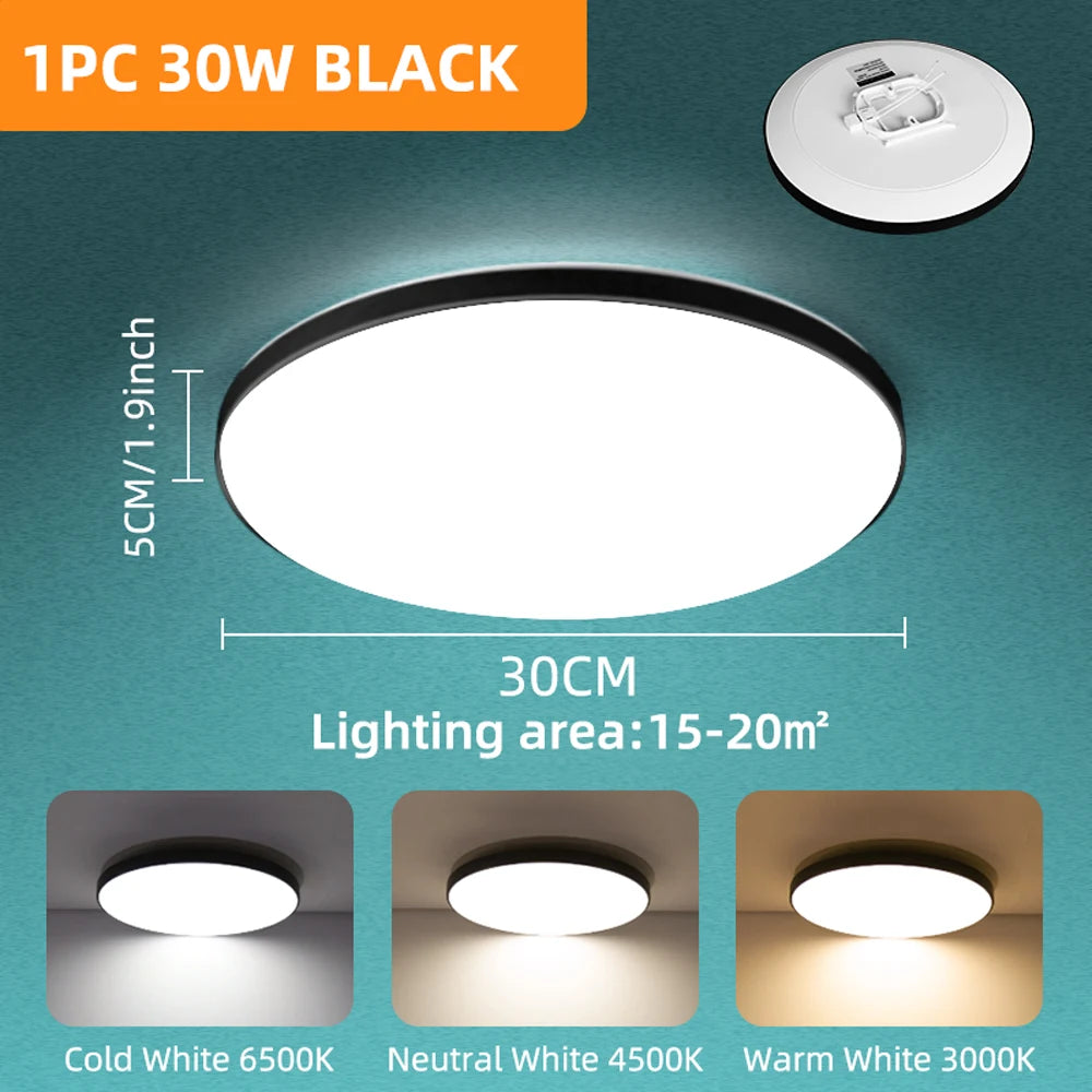 lampe led moderne noir or 220v 30w 40w 50w(toucher) 180265v