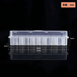 boîte rangement transparente réutilisable tubes tests 3ml pratique modernescrição