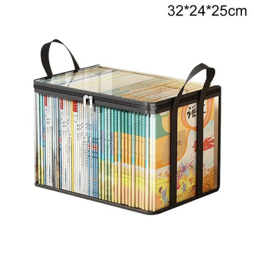 organisateur livres pliable transparent noir rangement documents école maison modulaire utilitaire moderne