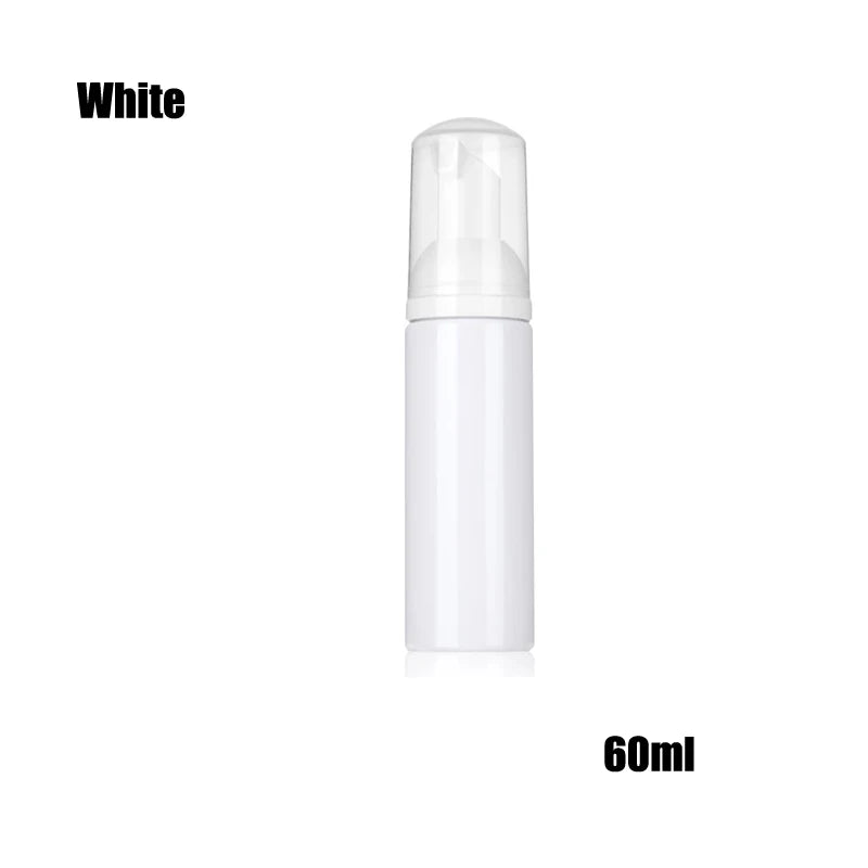 bouteilles mousse transparentes blanches pompe 30ml 50ml 60ml 100ml 150ml 200ml rechargeables cosmétiques