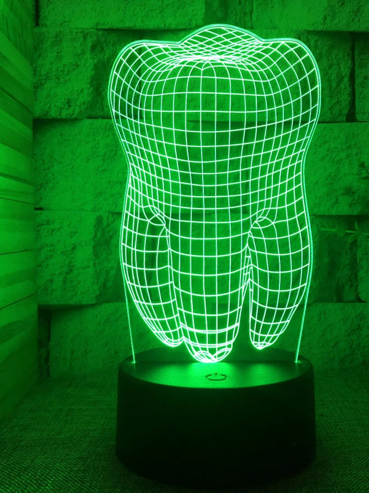 lampe led 3d illusion couleurs changeantes tactile moderne enfants bleu violet rose jaune vert