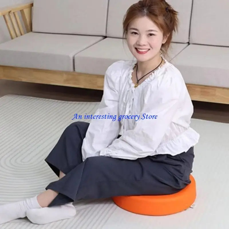 coussin sol orange moderne poignée uni non transparent plastique