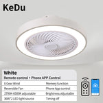 ventilateur lampe led moderne blanc noir doré gris rose bleu rond lisse
