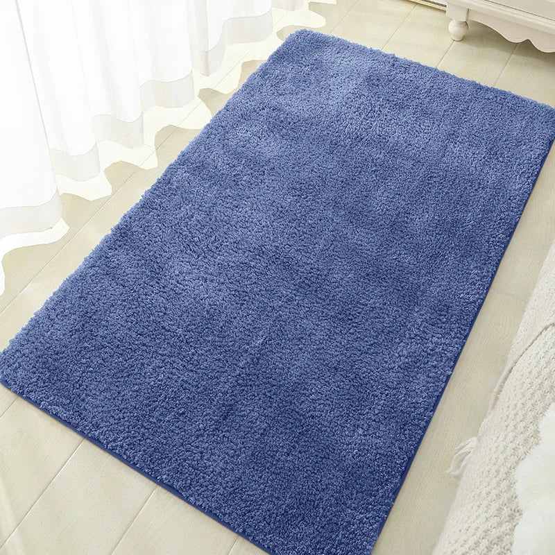 tapis sol peluche doux épais antidérapant salle bain chambre salon intérieur