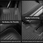 tapis sol voiture tesla model 2025 imperméable anti dérapant noir moderne