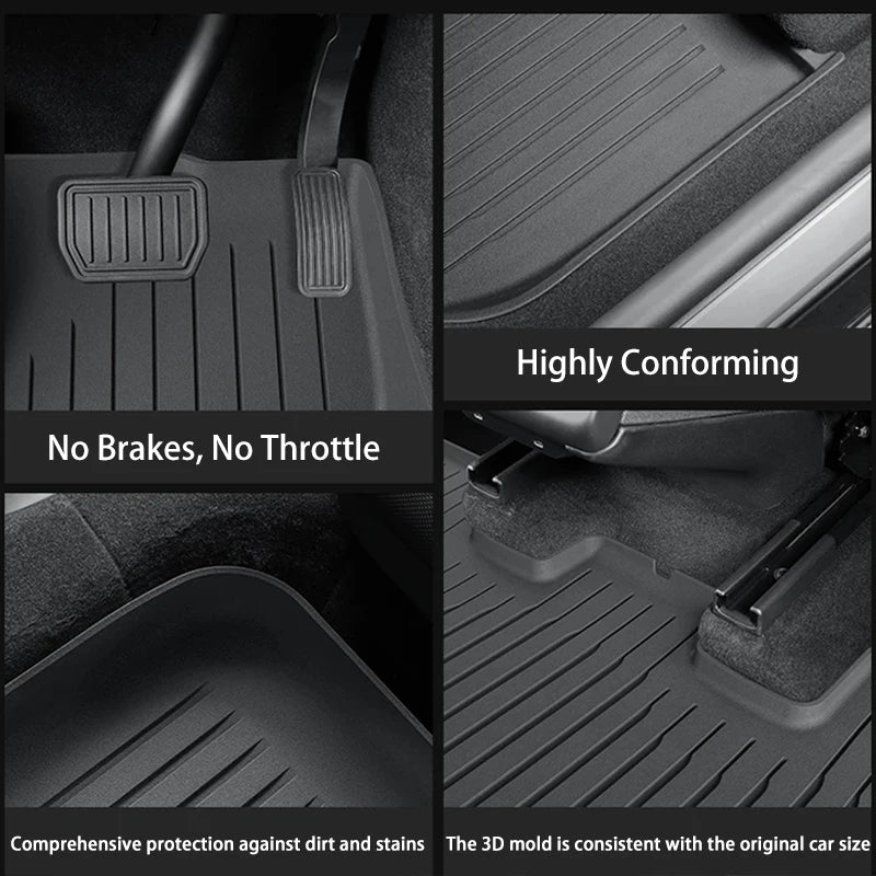 tapis sol voiture tesla model 2025 imperméable anti dérapant noir moderne