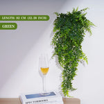 plantes artificielles feuilles vertes vigne moderne décoration murale extérieur accrochées 85cm
