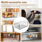 panier suspendu maille métallique argenté noir blanc clips rangement moderne cuisine salon