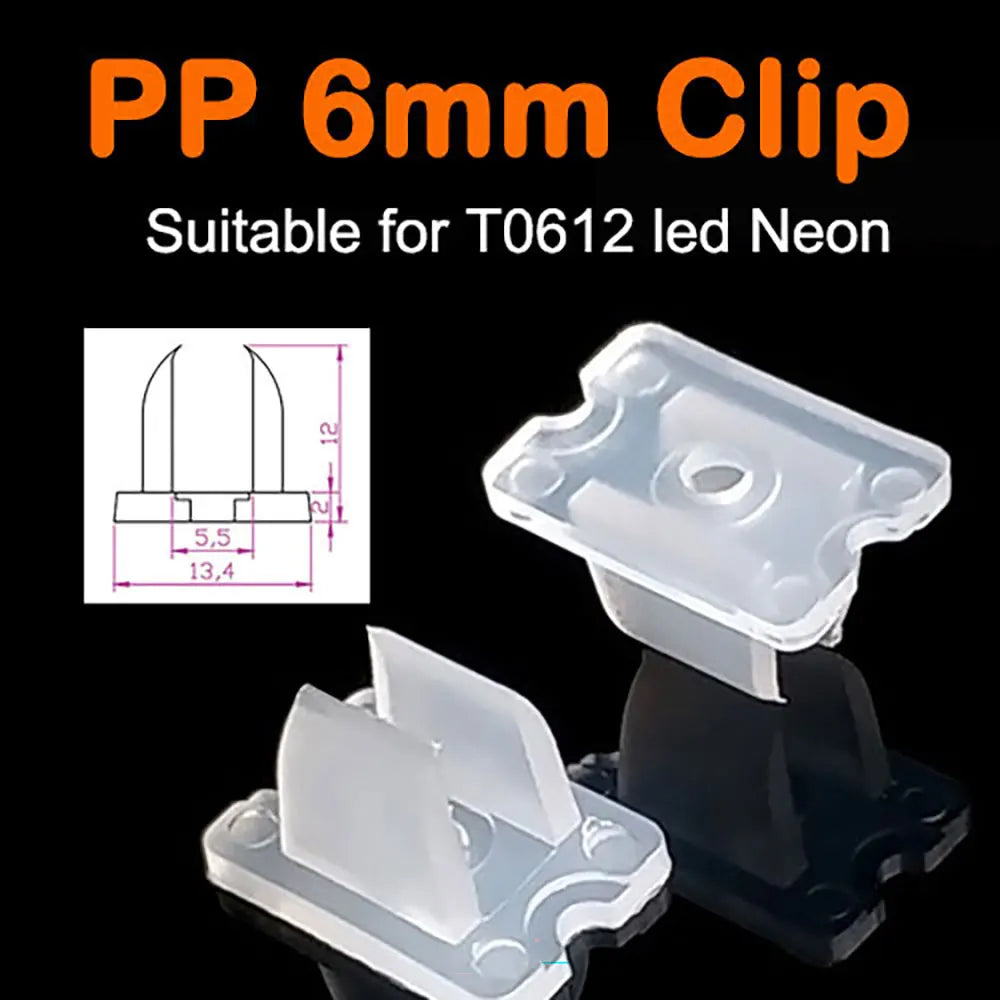 clips led transparents 6mm 8mm haute qualité certification fcc rohs 24v clips rectangulaires ouverture
