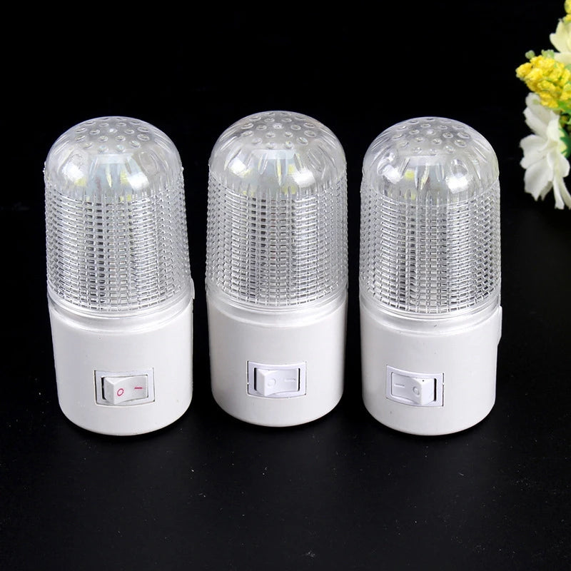 veilleuse led nuit lampadaire chambre blanc moderne interrupteur bascule alvéolée structure rayée translucent minimaliste