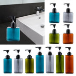 flacon savon liquide pompe rechargeable bleu moderne transparent refillable 250ml 450ml 650ml