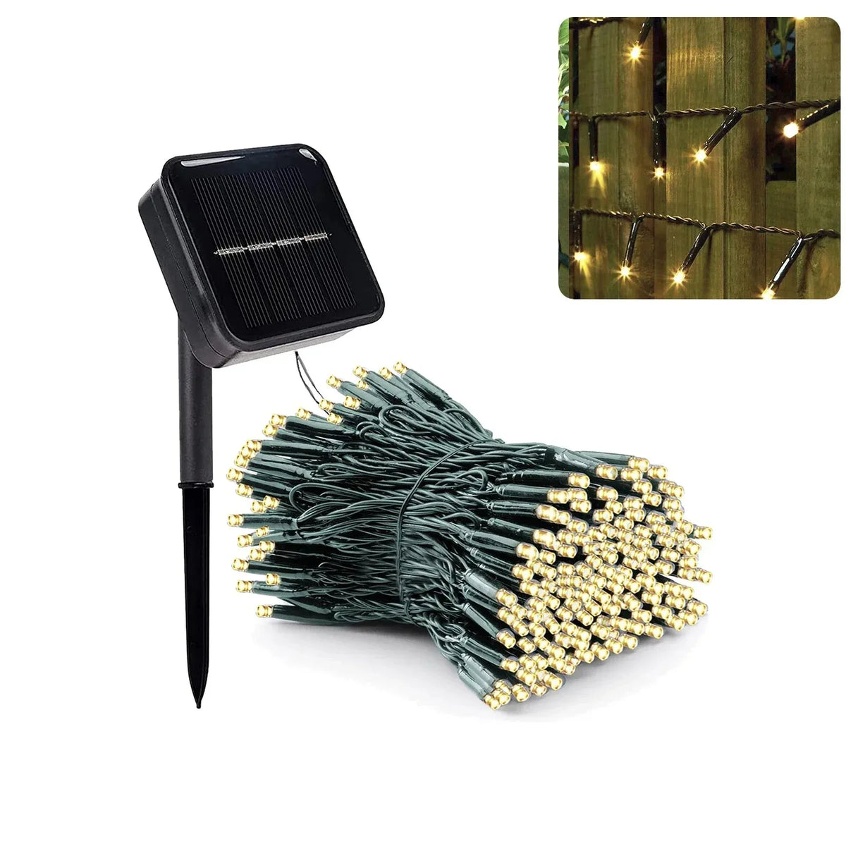 guirlande lumineuse solaire fleurs blanc chaud moderne extérieure autoinstallation ip44 abspiquetextérieurdécorationjardin