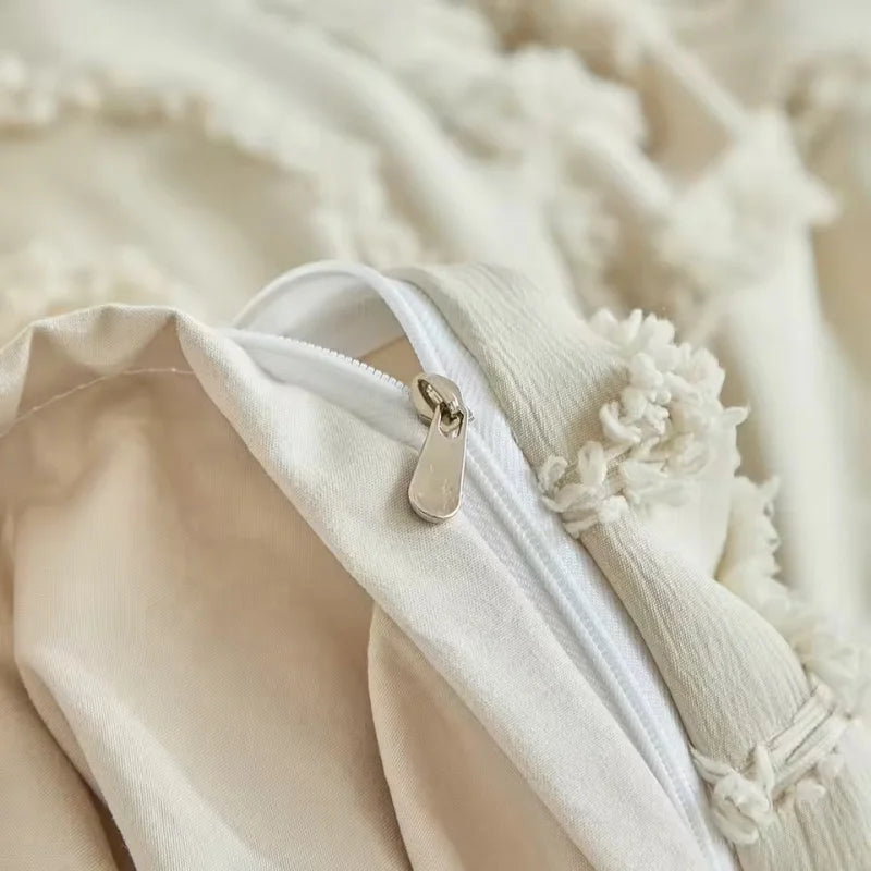 Matière polyester douce de la housse de couette kaki