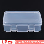 boîtes rangement transparentes plastique bijoux éponges rubans petits objets organisation pratique compact