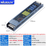 transformateur led 12v 24v 36w 60w 100w 150w 200w 300w 400w 500w câble ac