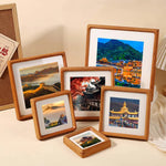 cadre photo classique bois naturel blanc 10x10cm 12.5x12.5cm 15x15cm 18x18cm 20x20cm 25x25cm
