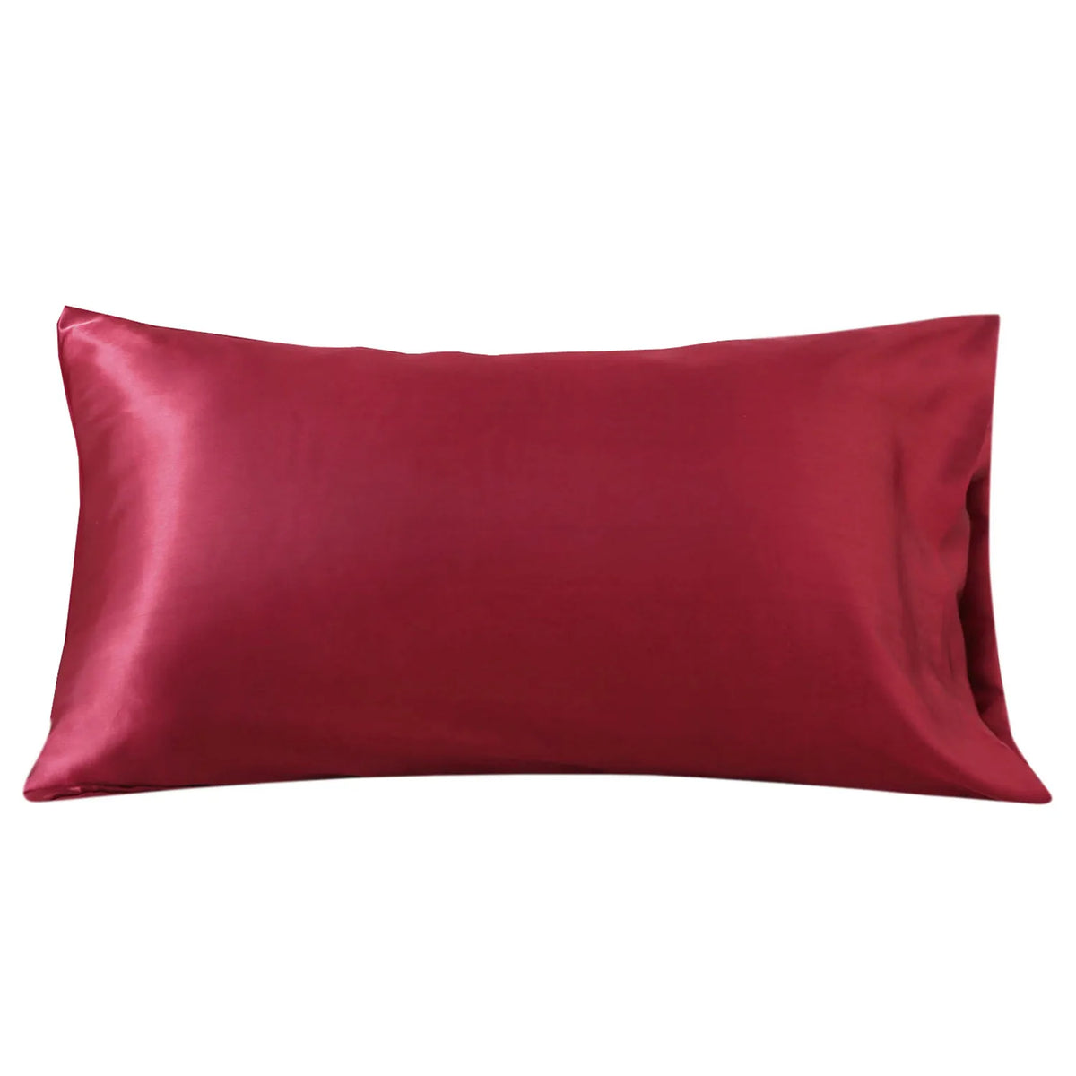 taie d'oreiller satin rose clair cheveux peau douce moderne uni