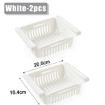 paniers rangement blanc rose bleu perforés modernes clips réfrigerateur storage rack adjustable cuisine