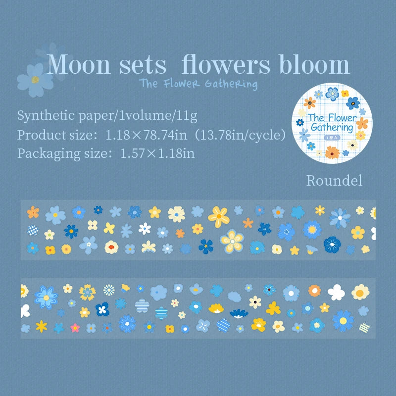sticker décoratif fleurs multicolores adhésif papeterie scrapbooking enfantin journal craft art
