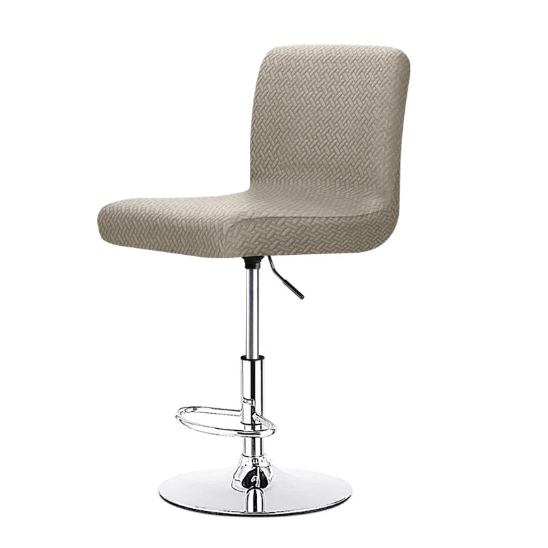 housse chaise tissu géométrique moderne gris poignée serrage chaise banquêt mariageôtel plage