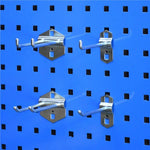 crochet mural argenté moderne utilisation multiple rangement garage quincailleries transparent lisse