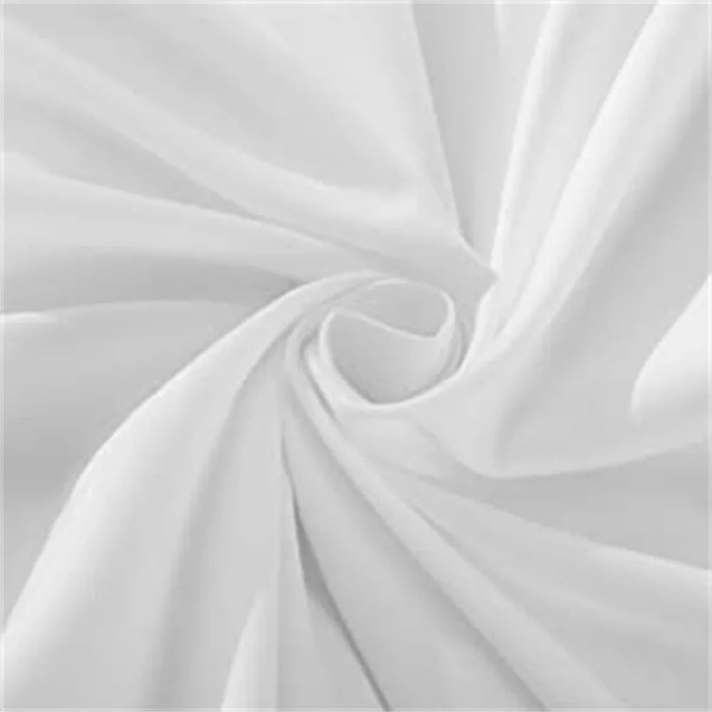 Vue rapprochée du matériau polyester et coton de la parure