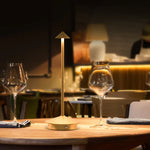 lampe table rechargeable usb blanc noir doré marron moderne minimaliste tactile ajustement luminosité