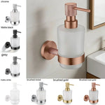 Distributeur savon liquide mural moderne rose gold nickel brossé noir mat blanc matchrome