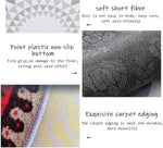 tapis cuisine imperméable anti dérapant lettres motifs floraux moderne gris blanc