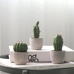 décoration intérieure cactus artificiel vert moderne pot gravier salon 11.1cm